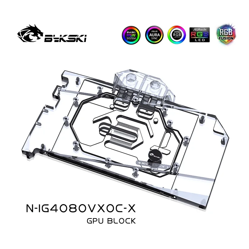 Blok GPU Bykski untuk Kartu Gr - Rtx 4080 Water Cooling Block ulasan dan harga
