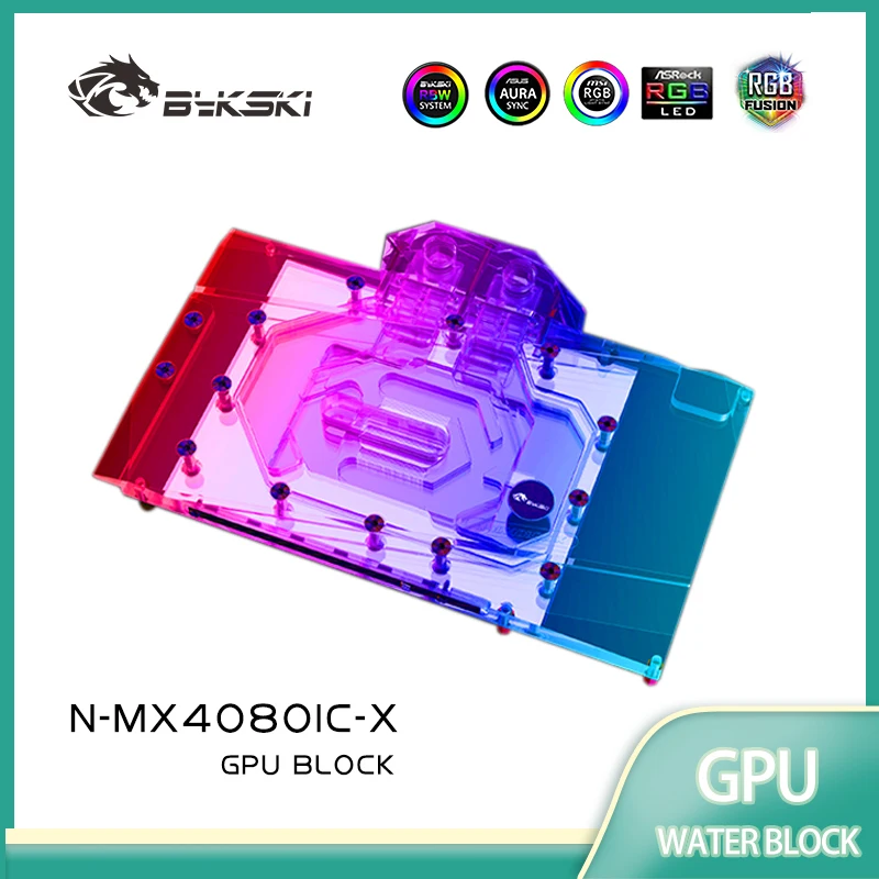 Blok GPU Bykski untuk Kartu Gr - Rtx 4080 Water Cooling Block ulasan dan harga